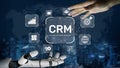 CRM Customer Relationship Management Platform with Data Analytic User Tool Muxer Royalty Free Stock Photo
