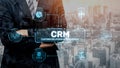CRM Customer Relationship Management Platform with Data Analytic User Tool Muxer Royalty Free Stock Photo