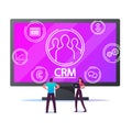 Crm System, Customer Relationship Management, Business Development Concept