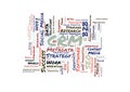 CRM word cloud Royalty Free Stock Photo