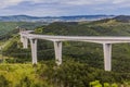 Crni Kal Viaduct, highwa bridge in Sloven Royalty Free Stock Photo