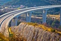 Crni Kal viaduct in Slovenia view