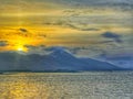 Croagh Patrick from Clew Bay County Mayo Ireland Royalty Free Stock Photo