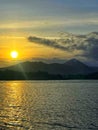 Croagh Patrick from Clew Bay County Mayo Ireland Royalty Free Stock Photo