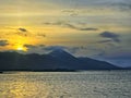 Croagh Patrick from Clew Bay County Mayo Ireland Royalty Free Stock Photo