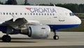 Croatia Airlines plane taxiing in Munich Airport, MUC