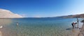 Croatia, Pag island, Rucica, beach, bay, desert, landscape, relaxation, holiday, Europe, Island of Pag Royalty Free Stock Photo