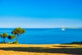Croatia, beautiful Adriatic seascape horizon on Dogi Otok island Royalty Free Stock Photo