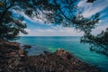 Croatia - beautiful Mediterranean coast landscape in Istria. Porec Adriatic Sea. Royalty Free Stock Photo