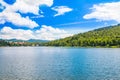 Town of Fuzine on lake Bajer, Gorski kotar region, Croatia Royalty Free Stock Photo