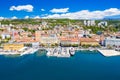 Croatia, city of Rijeka, aerial panoramic view Royalty Free Stock Photo