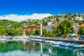 Croatia, city of Rijeka, skyline view from Delta