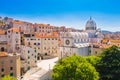 Croatia, city of Sibenik, panoramic view of the old town center and cathedral Royalty Free Stock Photo
