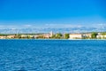 Croatia, city of Zadar, panoramic view from the seaside Royalty Free Stock Photo