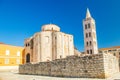 Croatia, city of Zadar, st. Donat church, old Roman forum