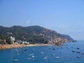 Croatia Coast and Beach Europe. Seaview, Boats, Adriatic, Mountains and Hills in Tiltshift