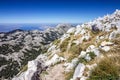 Croatia, Dalmatia, Biokovo mountains sea panoramic landscape Royalty Free Stock Photo