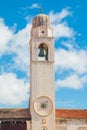 Croatia, Dubrovnik Clock Tower Royalty Free Stock Photo