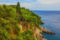 Croatia, Dubrovnik seascape Adriatic sea coast Royalty Free Stock Photo