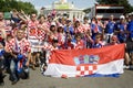 Croatia fans at the euro 2008 Royalty Free Stock Photo