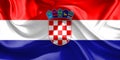 Croatia Flag. Flag of croatia. Waving Flags Royalty Free Stock Photo