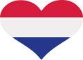 Croatia flag heart