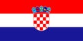 Croatia. Flag of Croatia. Horizontal design. llustration of the flag of Croatia. Horizontal design. Abstract design.