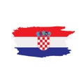 Croatia flag, vector illustration