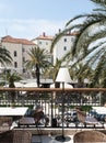 Croatia, historic center of Split, outdoor cafe Royalty Free Stock Photo