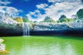Croatia, Istria, waterfall Zarecki Krov on Pazincica River near town of Pazin Royalty Free Stock Photo