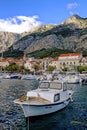 Croatia, Makarska town beach and mountains