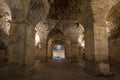 Vaulted basement of Diocletian palace in Split, Dalmatia, Croatia. Historic cultural heritage