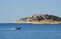 Croatia, motor boat at Kornati