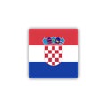 Croatia national flag flat icon