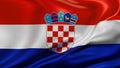Croatia national flag Royalty Free Stock Photo