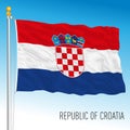 Croatia official national flag, European Union