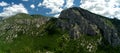 Croatia Paklenica National Park extra wide panorama in Croatia, Europe Royalty Free Stock Photo