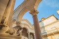 Croatia, peristyle inside Diocletian Palace in the old town of Split