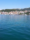 Croatia Rab city sea view from the embankment
