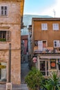 Croatia September 2018. Makarska Croatia view of a typical city street