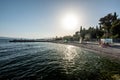 Clear water and beach in Split, Crotia