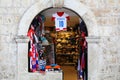 Croatia sports jersey gift shop in Dubrovnik