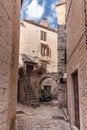 Croatia.Streets of the old town of Trogir. Royalty Free Stock Photo