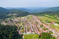 Croatia, town of Delnice in Gorski kotar, panoramic view