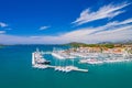 Croatia, town of Pirovac, panoramic view of marina