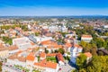Croatia, town of Sisak, aerial view