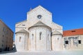 Croatia, Trogir, The Cathedral of St. Lawrence, a Roman Catholic triple naved basilica constructed in Romanesque Gothic in Trogir