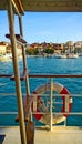 Croatia, view of Ciovo island from a cruise ship moored