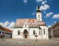 Beautiful St. Mark Church. Zagreb, Croatia