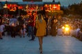 Croatia, Zagreb, June 21, Public open-door concert In front of Art pavilion in Zagreb capital of Croatia